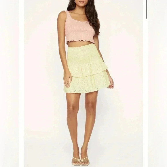 Lost + Wander Sunset Soiree Mini Skirt. NWT. Size Large - Picture 1 of 5